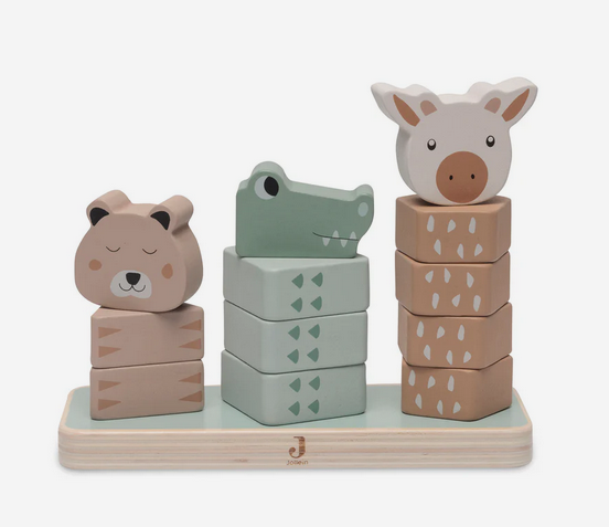 Jollein Houten Stapeltoren - Jungle Jambo
