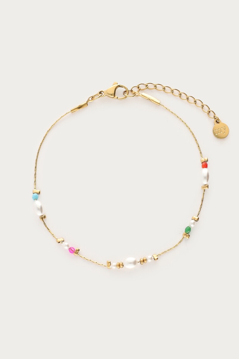 My jewellery Mystic armband met imitatieparels en kralen