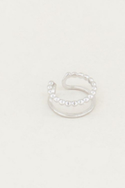 My Jewellery cuff | earcuff dubbele ring zilver