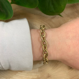 Go Dutch Label armband | dikke schakels goud.