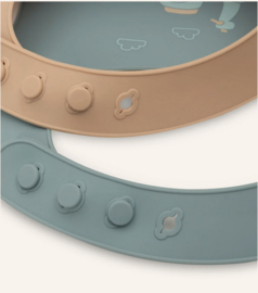 Jollein Slab Siliconen - on the go - 2 stuks