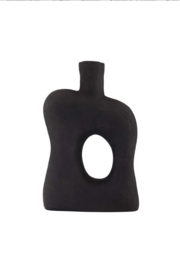 Zusss kandelaar | polystone kandelaar ornament 22cm zwart