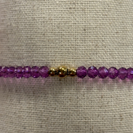 My jewellery stretch armband met kralen goud