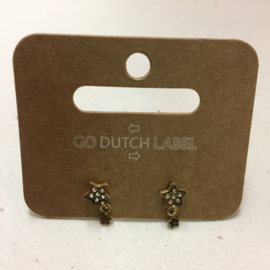 Go Dutch Label oorbellen | hangers sterretje goud.