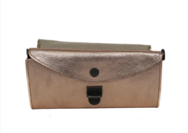 Bear Design Clutch/enveloptasje 'Pascalle' rosé