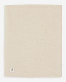 Jollein deken wieg 100 x 150 cm weave knit merino wool oatmeal