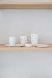 Zusss koffiemok hartjes wit