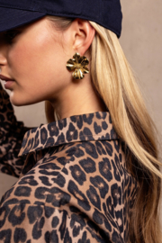 My Jewellery oorbellen iconicmet  bloem goud