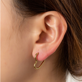 Go Dutch Label oorbellen | heart ring small goud