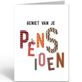 Wenskaart Odette Geniet van je pensioen