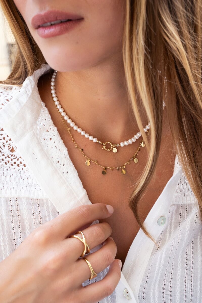 My Jewellery ketting | parelketting met slotje zilver
