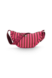 Pip Studio Freya Half Moon Cross Body Bag Stripe Pink