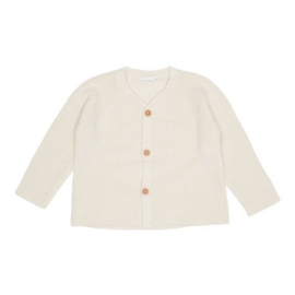 Little Dutch gebreid vest met knoopjes | soft white