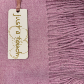 Just a touch sjaal pink