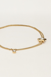 My jewellery armband ster strass goud