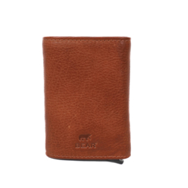 Bear design Pasjeshouder Andrew  cognac