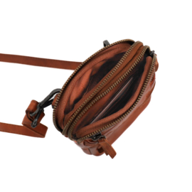 Bear Design kleine schoudertas 'Toni' cognac