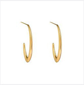 Go Dutch Label oorbellen Open Hollow Hoop goud