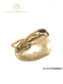 rose en camellia verstelbare ring