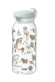 Mepal little dutch Campus drinkfles met flipdop 600 ml - Little Farm