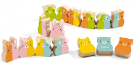 Djeco spel | tiny-up domino hout