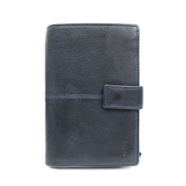 Bear Design | leren ritsportemonnee "Tara" blauw
