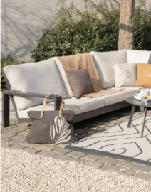 Zusss plaid met franjes | kaki.