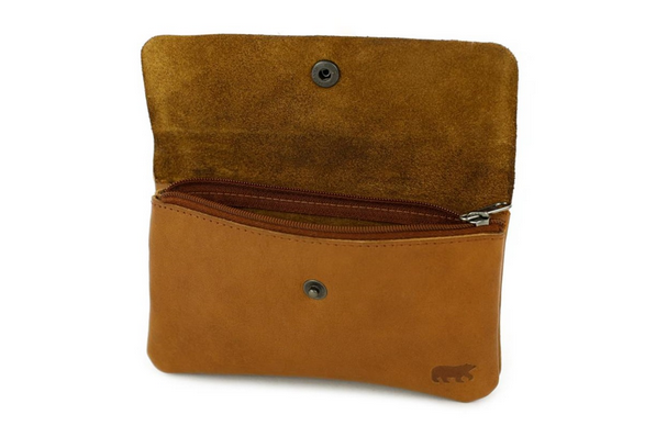 Bear Design Portemonnee/etui 'ivy' cognac