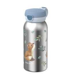 Mepal little dutch Campus RVS isoleerfles met flipdop 500 ml  - Forest Friends