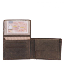 Bear Design vincent leren billfold | bruin