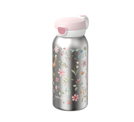 Mepal little dutch Campus RVS drinkfles met flipdop 600 ml  - Fairy wonders