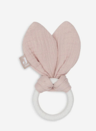 Jollein bijtring siliconen Bunny ears Wilde Rose