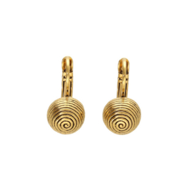 Camps & Camps oorbellen goud plated  globe dormeuses