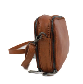 Bear Design klein schoudertasje 'Eleonara' cognac