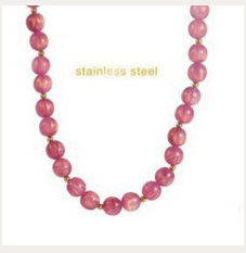 Go Dutch Label ketting glamour stones necklace pink