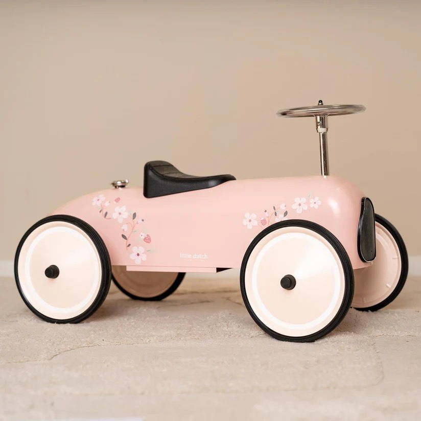 Little Dutch Retro Roller Loopauto | roze