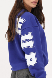 My jewellery Blauwe oversized sweater "Bonheur"
