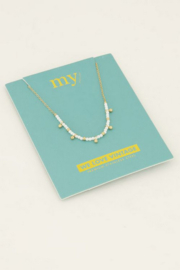 My Jewellery ketting | goud vintage ketting met parels & bolletjes