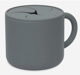 jollein siliconen snackcup | storm grey