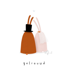 wenskaart klein liefs | getrouwd