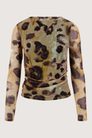 zusss Mesh Top Met Vlekken Print