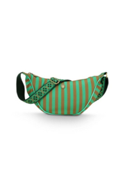 Pip Studio Freya Half Moon Cross Body Bag Stripe Green