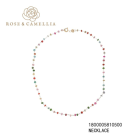 rose en camellia ketting kralen kleuren