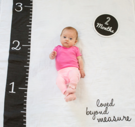 Lulujo Baby's First Year Swaddle & Cards | Loved beyond measure
