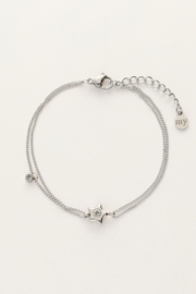 My jewellery armband ster strass zilver