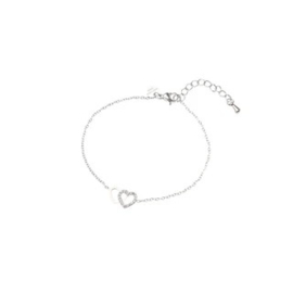 Go Dutch Label armband double hearts bracelet zilver