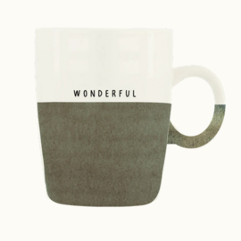 Zusss theemok wonderful wit/donkergroen