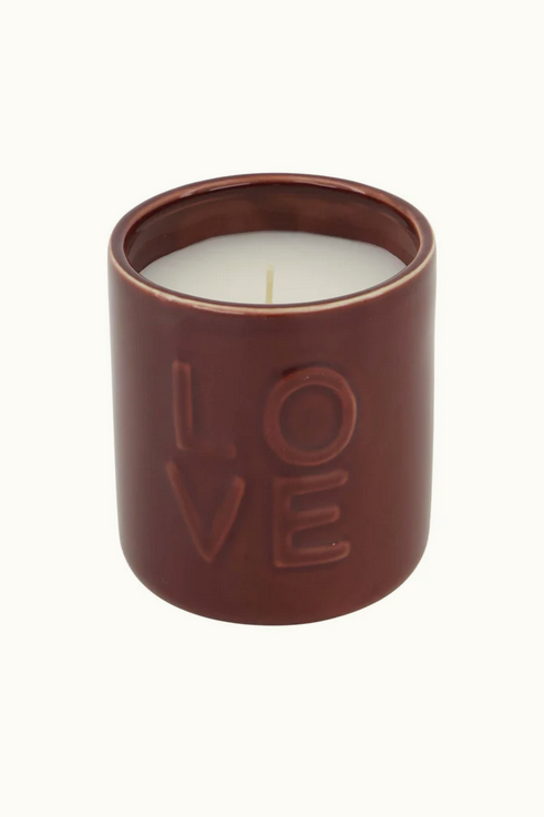 Zusss geurkaars keramiek love port