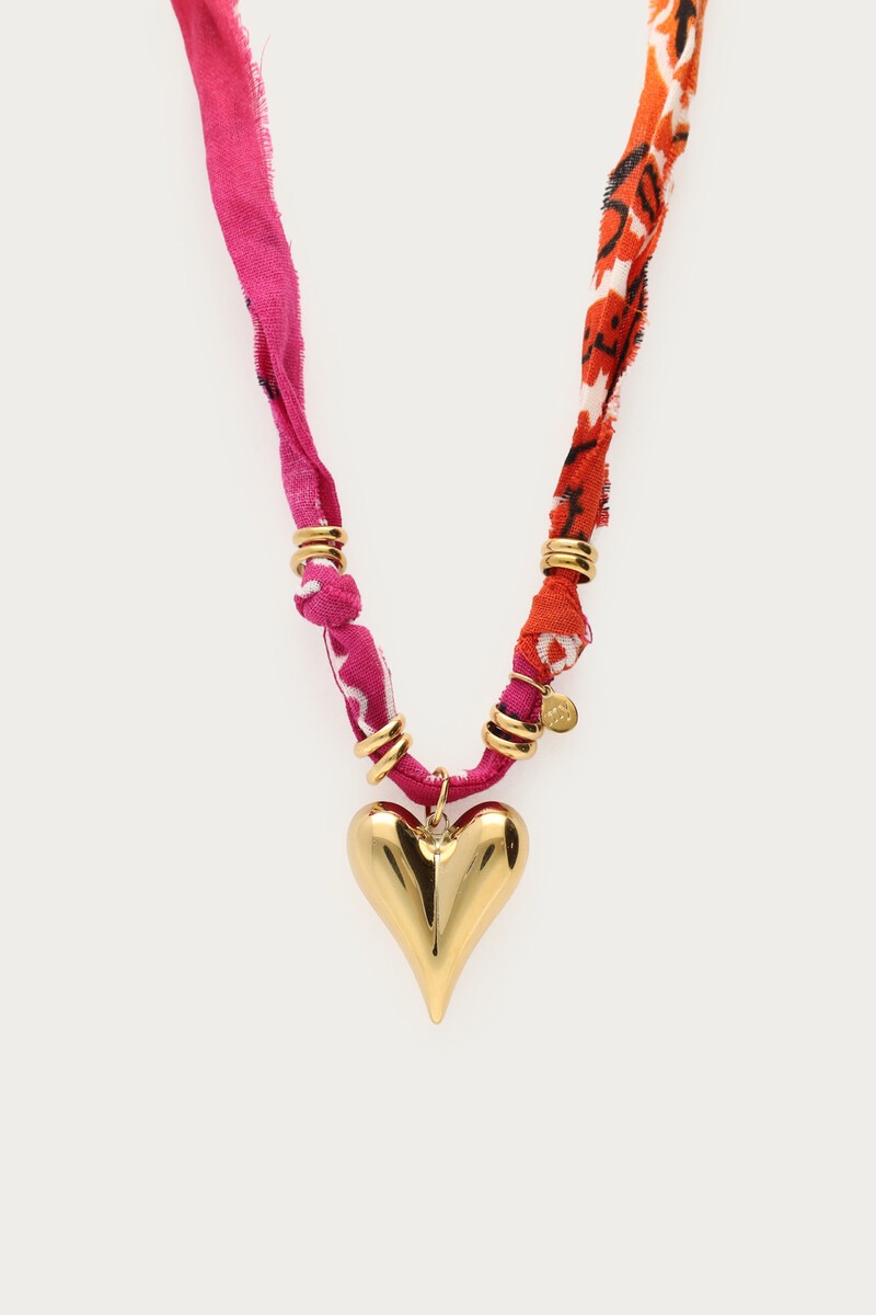 My jewellery Nomads bandana ketting met hart