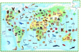Djeco puzzel observation | werelddieren 100 stukjes